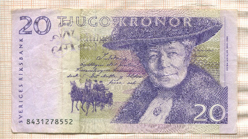 20 крон. Швеция