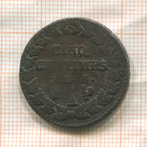 5 сантимов. Франция 1799г