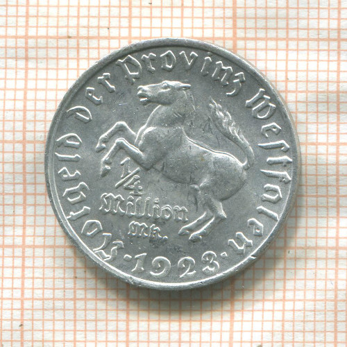1/4 миллиона марок. Вестфалия 1923г
