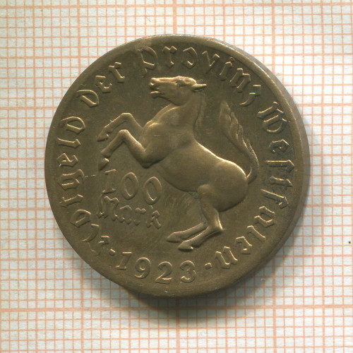 100 марок. Вестфалия 1923г