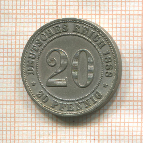 20 пфеннигов. Германия 1988г