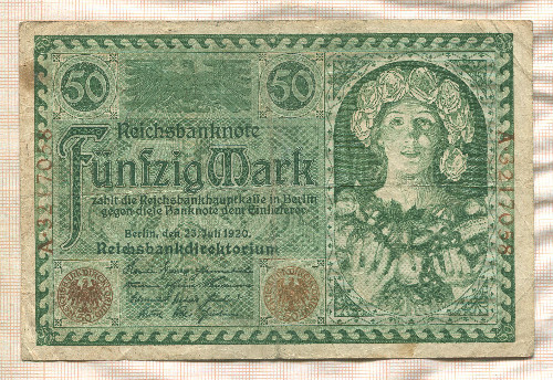 50 марок. Германия 1920г