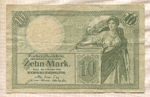 10 марок. Германия 1906г