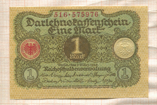 1 марка. Германия 1920г