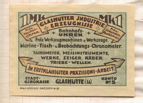 1 марка. Германия 1921г