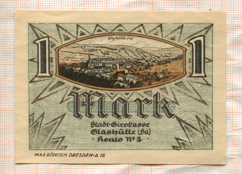 1 марка. Германия 1921г