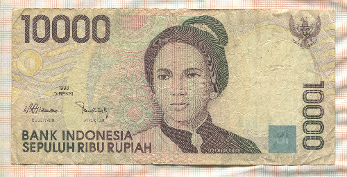 10000 рупий. Индонезия 1998г
