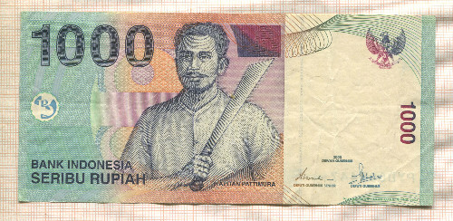 1000 рупий. Индонезия 2000г