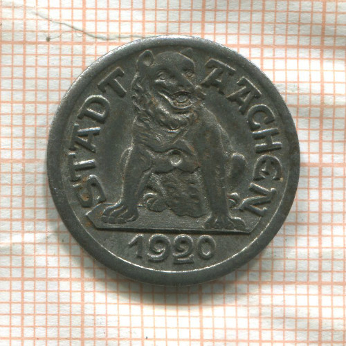 Нотгельд. 10 пфеннигов. Германия. Ахен