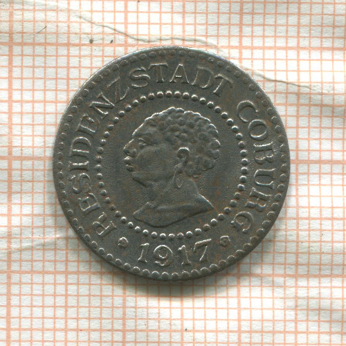 Нотгельд. 10 пфеннигов. Германия. Кобург