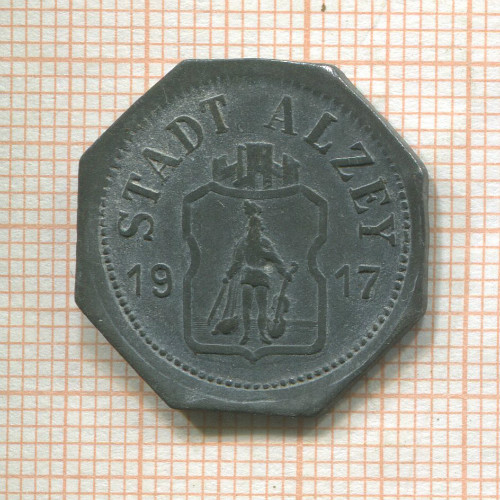 Нотгельд. 10 пфеннигов. Германия. Альцай