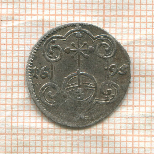 3 пфеннига. Саксония-Альбертина 1695г