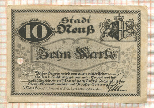 10 марок. Германия 1918г
