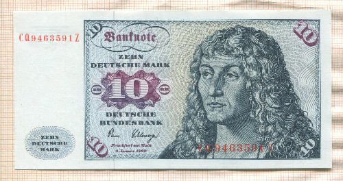 10 марок. Германия 1980г