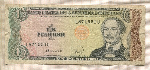 1 песо. Доминикана