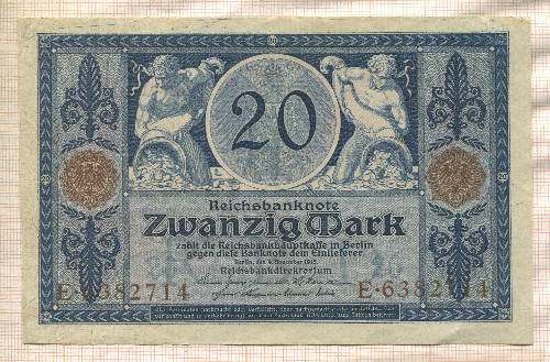 20 марок. Германия 1915г
