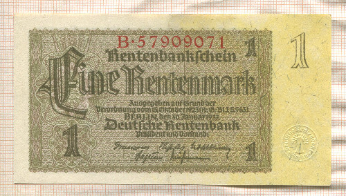 1 марка. Германия 1937г