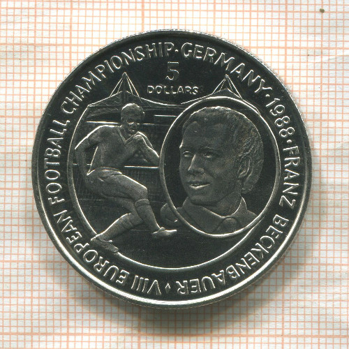 5 долларов. Ниуэ 1988г