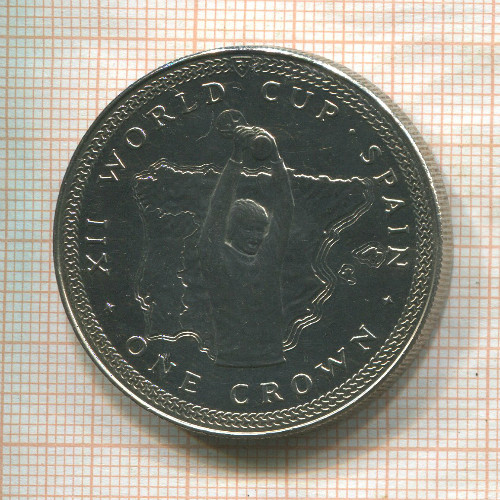 1 крона. Остров Мэн 1982г