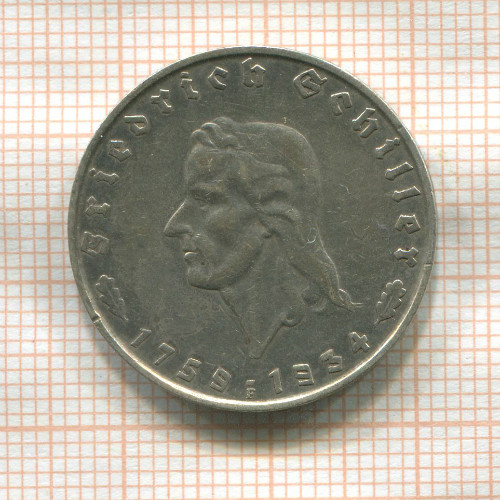 2 марки. Германия 1934г