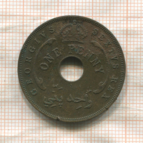 1 пенни. Британская Западная Африка 1952г