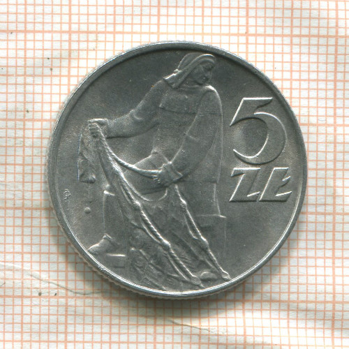 5 злотых. Польша 1974г