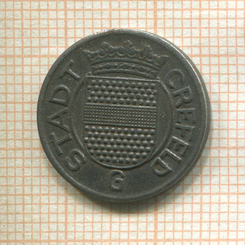 Нотгельд. 5 пфеннигов. Германия. Крефельд