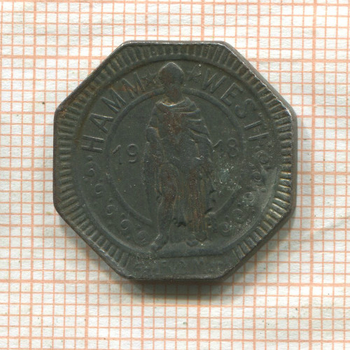 Нотгельд. 10 пфеннигов. Германия. Хамм