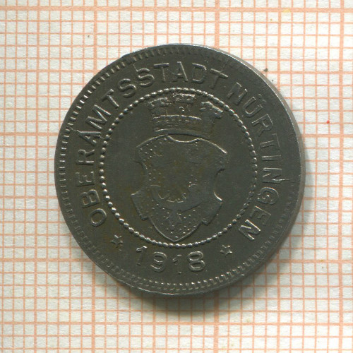 Нотгельд. 10 пфеннигов. Германия. Нюртинген