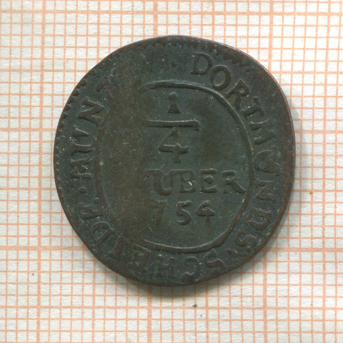 1/4 штубера. Дортмунд 1754г