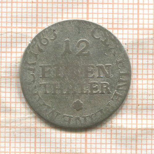 1/12 талера. Саксония-Альбертина 1763г