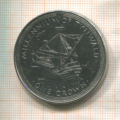 1 крона. Остров Мэн 1979г