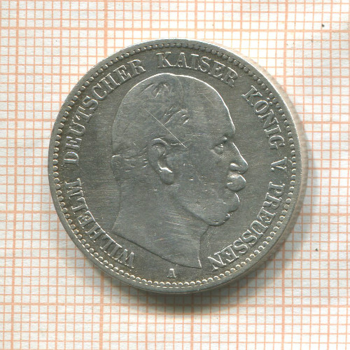 2 марки. Пруссия 1876г