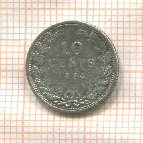 10 центов. Нидерланды 1904г