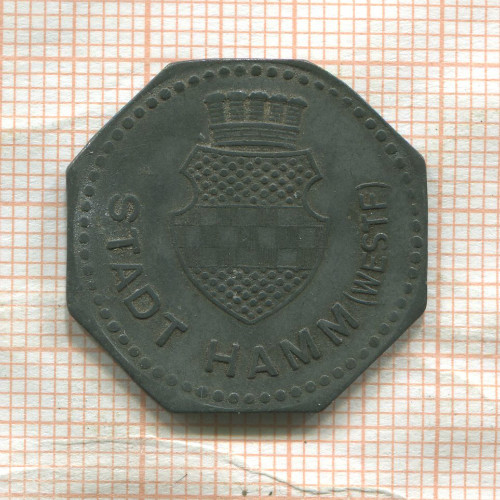 Нотгельд. 50 пфеннигов. Германия. Хамм