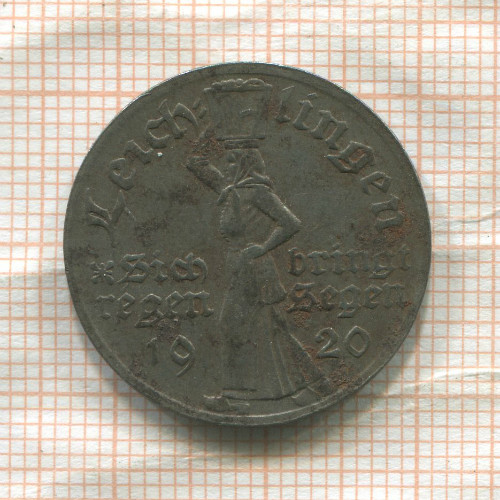 Нотгельд. 50 пфеннигов. Германия. Лайхлинген