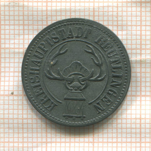 Нотгельд. 50 пфеннигов. Германия. Ройтлинген