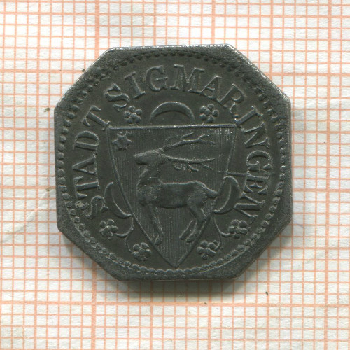 Нотгельд. 10 пфеннигов. Германия. Зигмаринген