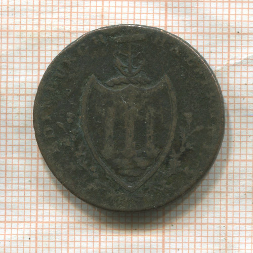 1/2 пенни. Великобритания. Эдинбург 1791г