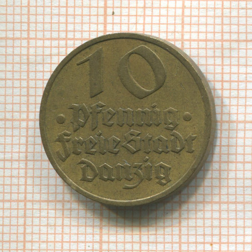 10 пфеннигов. Данциг 1932г