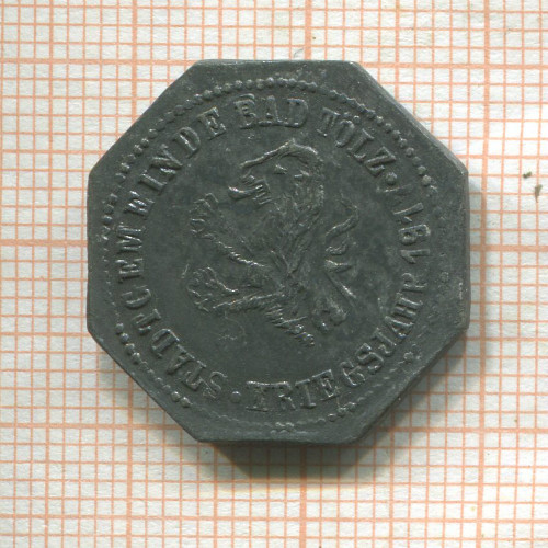 Нотгельд. 10 пфеннигов. Германия. Бад-Тёльц