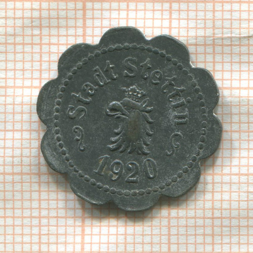 Нотгельд. 10 пфеннигов. Германия. Штеттин (Щецин)