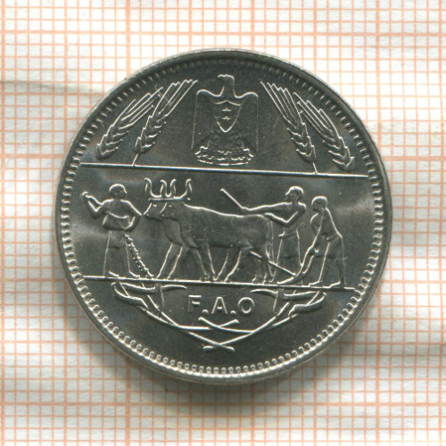 10 пиастров. Египет. F.A.O. 1970г