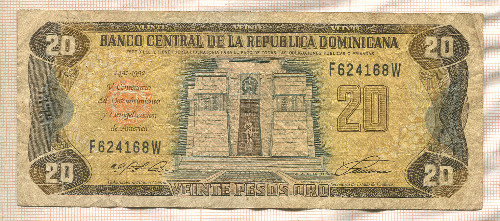 20 песо. Доминикана