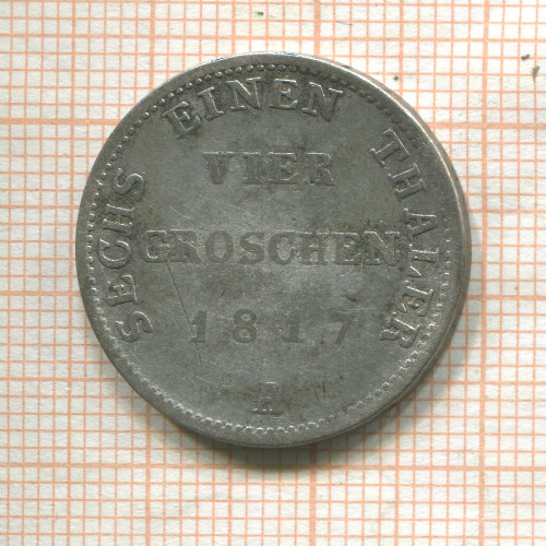 4 гроша. Пруссия 1817г