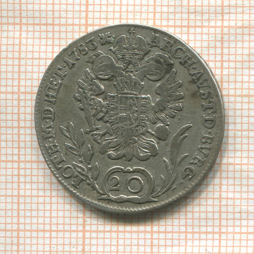 20 крейцеров. Австрия 1783г