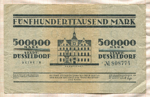 500000 марок. Германия 1923г