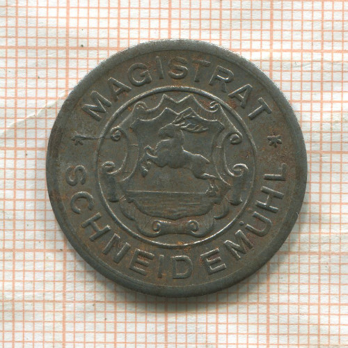 Нотгельд. 50 пфеннигов. Германия. Шнайдемюль (Пила)