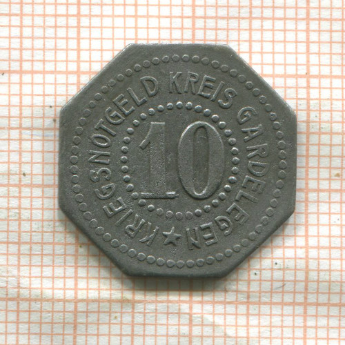 Нотгельд. 10 пфеннигов. Германия. Гарделеген