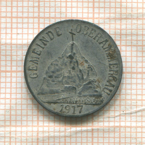 Нотгельд. 5 пфеннигов. Германия. Обераммергау